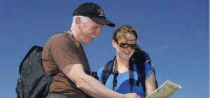 Couple looking at a map