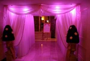 Entrance to the wedding ceremony